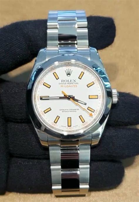 Rolex Milgauss white Dial Watch | Elekton Watches