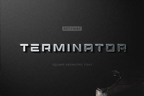 Terminator Font by artyway · Creative Fabrica