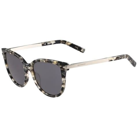 Karl Lagerfeld Women's Plastic Cat Eye Sunglasses (945 MXN) liked on ...