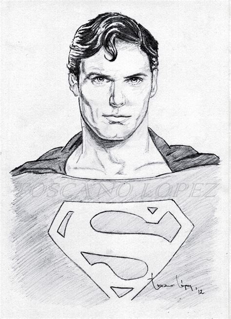 Superman Face Sketch at PaintingValley.com | Explore collection of Superman Face Sketch