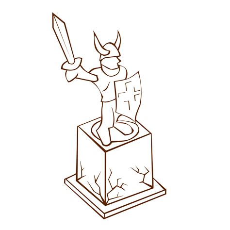 Clipart - RPG map symbols Statue 1