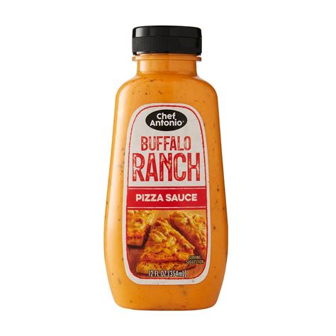 Chef Antonio Buffalo Ranch Pizza and Dipping Sauce, 12 Ounce Bottle - Walmart.com - Walmart.com