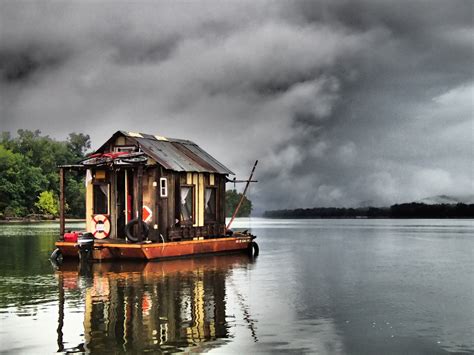 Water Lodge-boatdesign | Shanty boat, Tiny house vacation, House boat