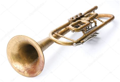 Old vintage trumpet Stock Photo by ©spaxiax 1076491