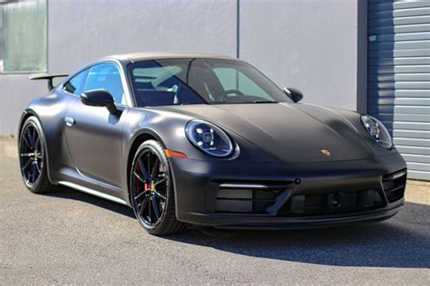 Satin Black Vinyl Car Wrap in Vancouver - Porsche 911 - Avery Dennison