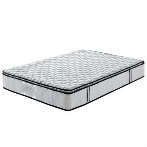 White Printed Spring Foam Double Bed Mattress, Size/Dimension: 72x72 ...