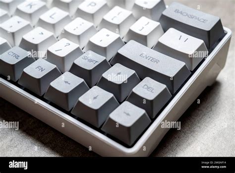 The mechanical keyboard on textured background Stock Photo - Alamy