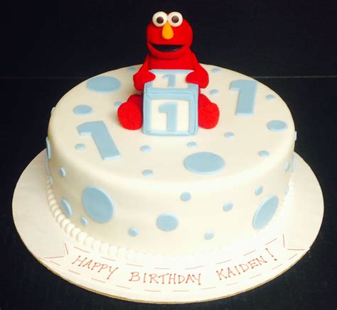 Elmo 1st birthday cake | Cake, Themed cakes, 1st birthday cake