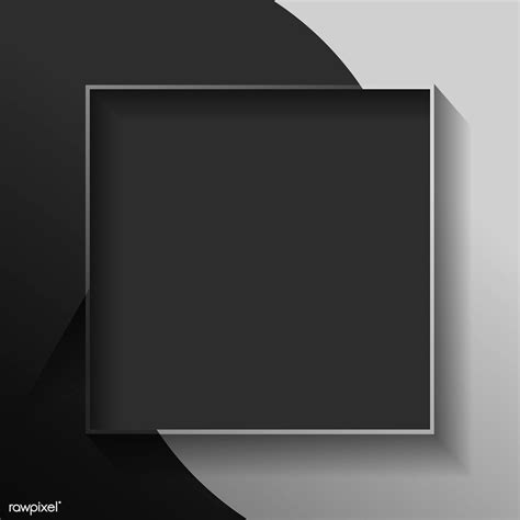 Blank square black abstract frame vector | premium image by rawpixel.com / taus | Black abstract ...