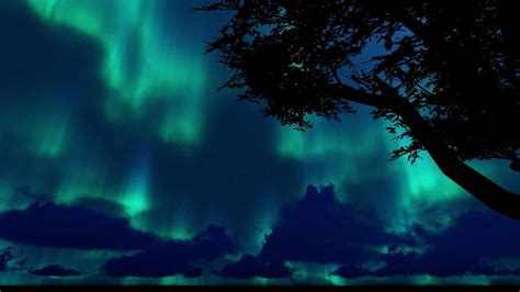 Northern Lights-Aurora Lights Beautiful romance background. Sky Time ...