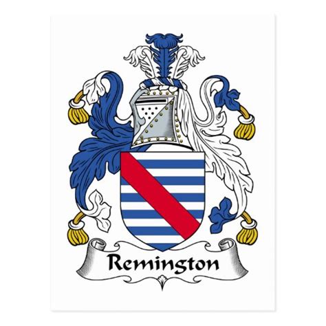 Remington Family Crest Postcard | Zazzle