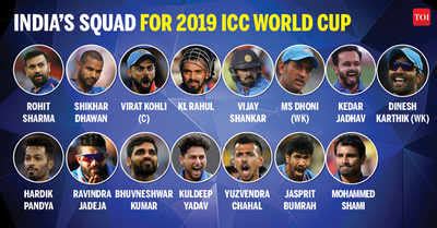 India squad for the ICC World Cup 2019: Karthik, Rahul make the cut ...