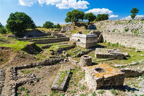 Ruins of the Legendary Ancient City of Troy Stock Photo - Image of history, ancient: 56636560