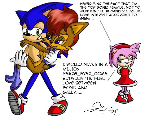 amy sally and sonic - sally and amy Photo (18446215) - Fanpop