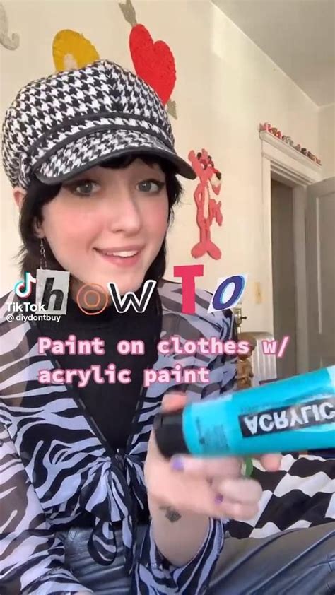 how to paint on clothes with acrylic paint [Video] | Diy clothes, Painted clothes, Clay diy projects