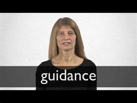 GUIDANCE Synonyms | Collins English Thesaurus