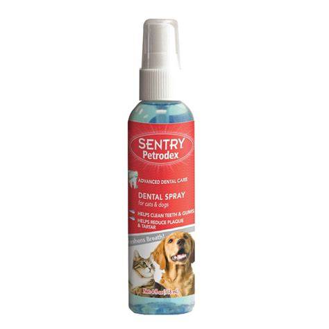 Sentry Petrodex Dental Spray for Dogs & Cats, 4 Fluid Ounce - Walmart ...