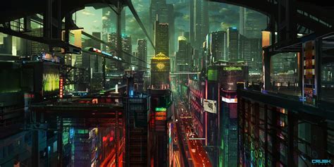 cyberpunk, City, Night, Skyscraper, Lights Wallpapers HD / Desktop and Mobile Backgrounds