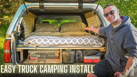 EASY truck camping install! - Start to Finish - YouTube