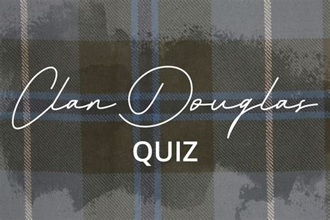 Douglas Tartan & Clan | Ancient-Modern Tartans | ScotlandShop