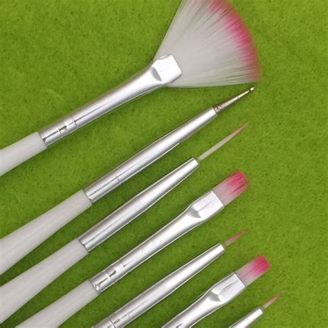 7pcs/Set DIY Professional Nail Art Brush Design Painting Tool Pen Polish Brush Set Gel UV Nail ...