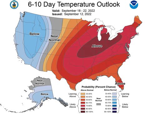 Six to Ten Day Outlook September 17th to 21st, 2022