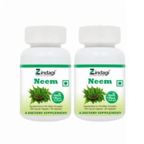 Zindagi Neem Extract Capsules, 60 Capsule at Rs 190/box in Sangrur | ID ...