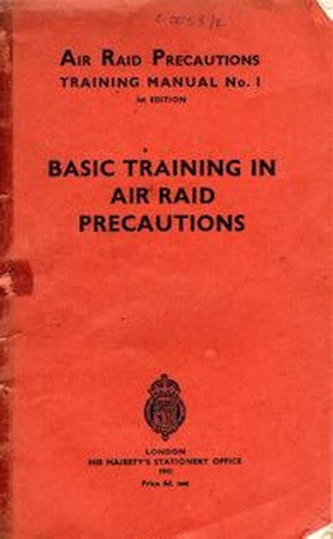 Air Raid Precautions Manuals; C00058 | eHive