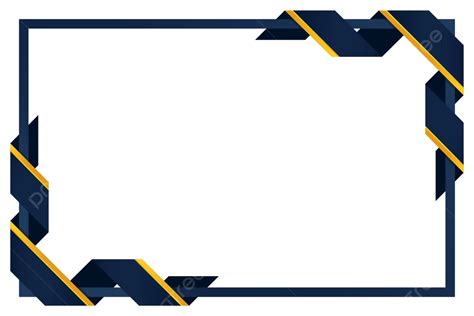 Certificate Border With Folded Ribbon Concept In Blue Gold Color Vector ...