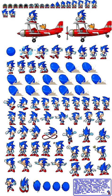 The Spriters Resource - Full Sheet View - Sonic Screensaver - Sonic Hedgehog Art, Sonic The ...