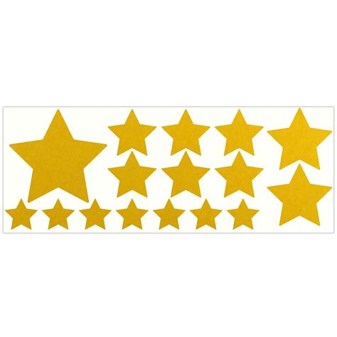 LiteMark Reflective Stickers - Assorted Stars - Yellow - Walmart.com ...