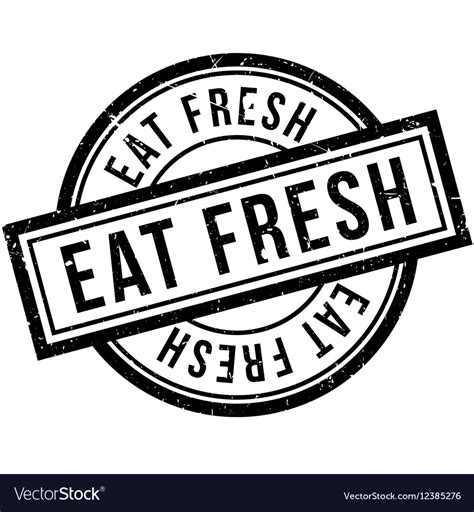 Eat fresh rubber stamp Royalty Free Vector Image