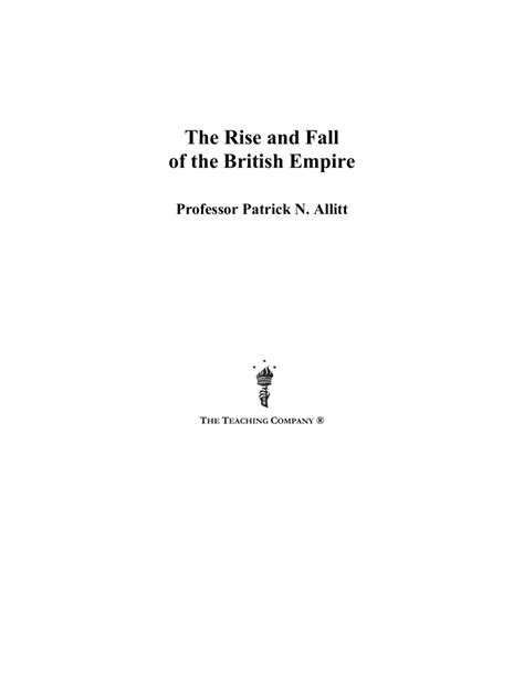 Rise and Fall of the British Empire (Guidebook)