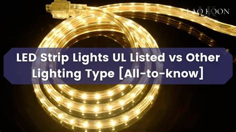 LED Strip Lights UL Listed vs Other Lighting Type [All-to-know ...