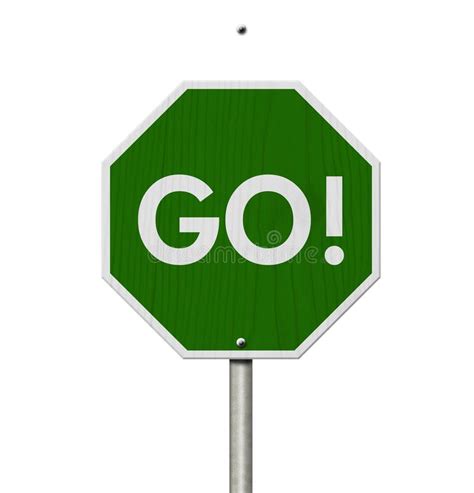 Green GO Sign stock photo. Image of confirm, allow, encourage - 3419336