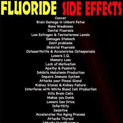Fluoride Side Effects | Alternative/Holistic Health | Pinterest