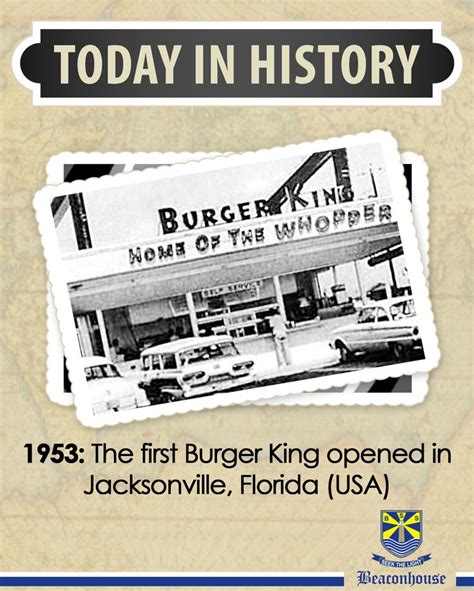 #TodayInHistory First Burger King opened on 28th July 1953 | Today in ...