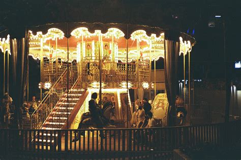 Photo of Carnival Horse Carousel at Night · Free Stock Photo