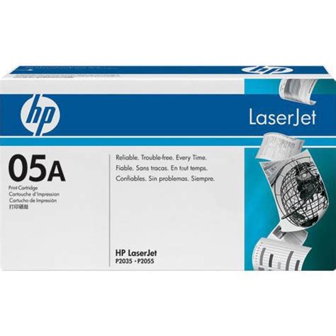 HP LaserJet 05A Black Print Cartridge with Smart Printing CE505A