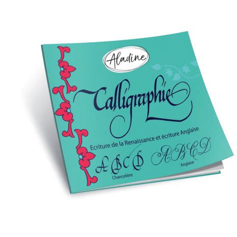 English calligraphy notebook