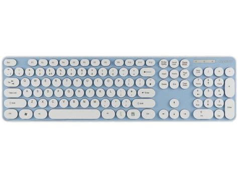 Blue Round Key Chiclet Style Quiet Keyboard : KBC-8002U : The Keyboard ...