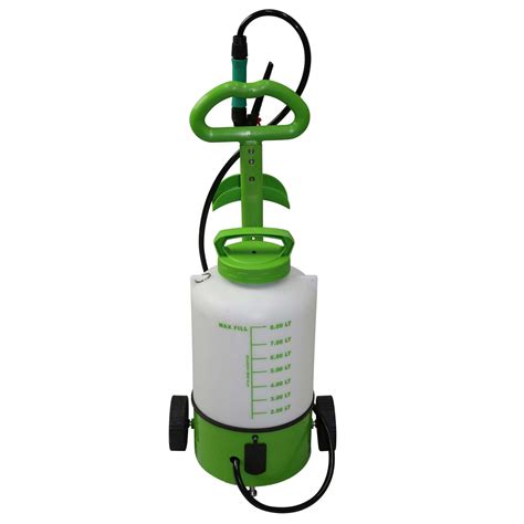 8L Battery Weed Sprayer on Wheels Electric Garden Spray Powered 6v/240v