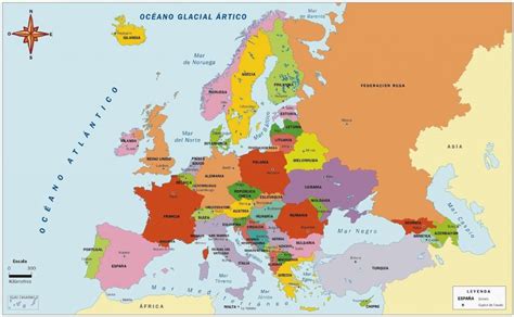 Mapa de Europa para imprimir | Político | Físico | 🥇 2022