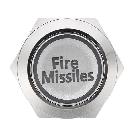 12V 19mm 5 Pin Silver Fire Missiles Metal Push Button Switch LED Light Momentary – Alexnld.com