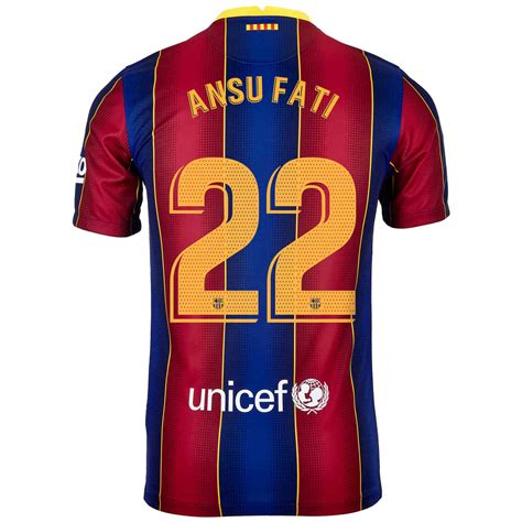 2020/21 Nike Ansu Fati Barcelona Home Jersey - SoccerPro