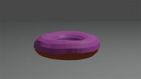 Low polygon donut : r/BlenderDoughnuts