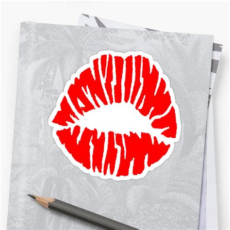 "LIPSTICK" Stickers by IMPACTEES | Redbubble