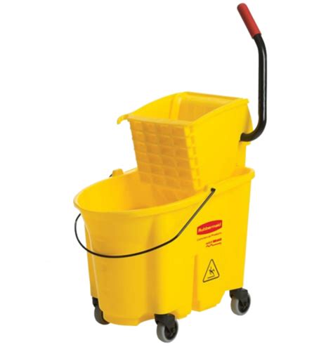 RUBBERMAID WAVE BRAKE MOP BUCKET WITH WRINGER 35 QT - LRS Supply