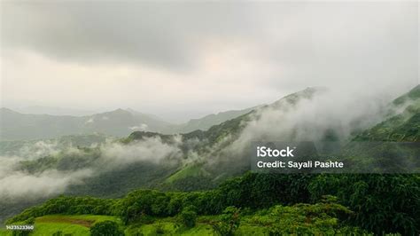 Mountain At Amba Ghat Western Ghats Maharashtra India Stock Photo ...