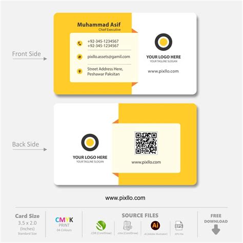 CEO Business Card Template Free Download CorelDraw File